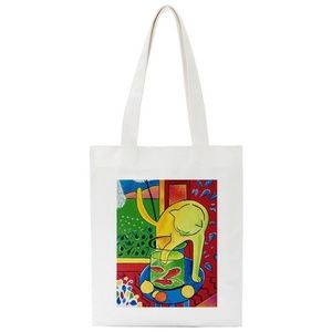 Canvass Tote Bag Matisse Cat Gold Fish Modern Art